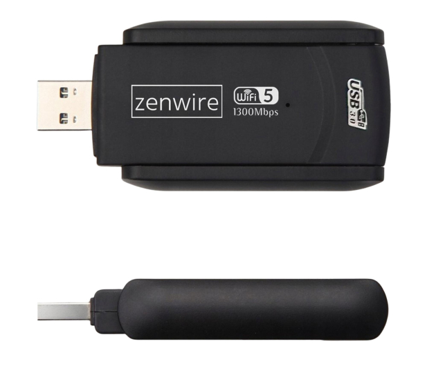 Zenwire Karta Sieciowa Adapter USB 3.0 WiFi 5Ghz 1300Mb - 1604739 - zdjęcie 3